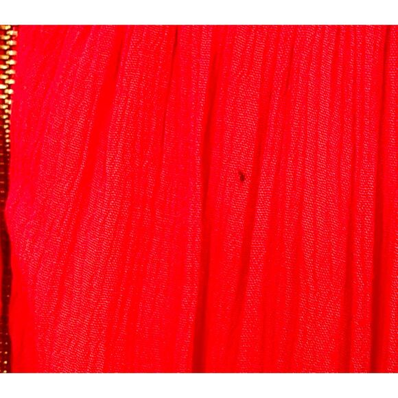 Torrid Red Coral Sleeveless Crochet Lace Fit Flare Dress Size 12 - Picture 6 of 11